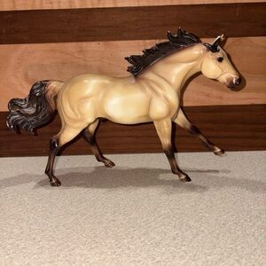 Breyer Cream and Brown Galloping Horse Figurine